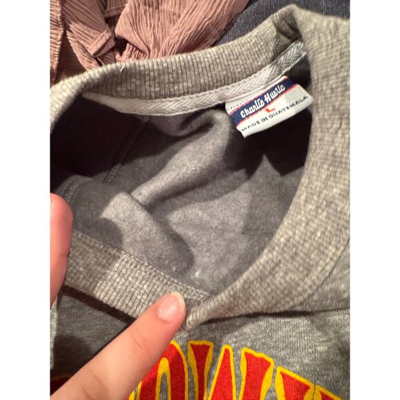 Charlie Hustle KC Chiefs Arrowhead Stadium Fleece Crewneck Large Jet Flyover - Picture 4 of 4